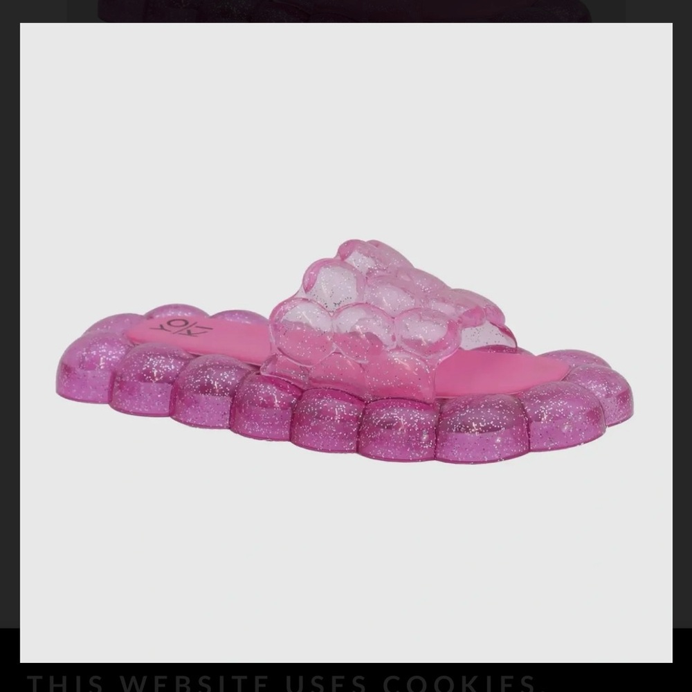 Pink Glitter Sandals